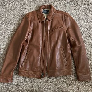 Lucky Brand Leather Jacket (Rare) Sz S